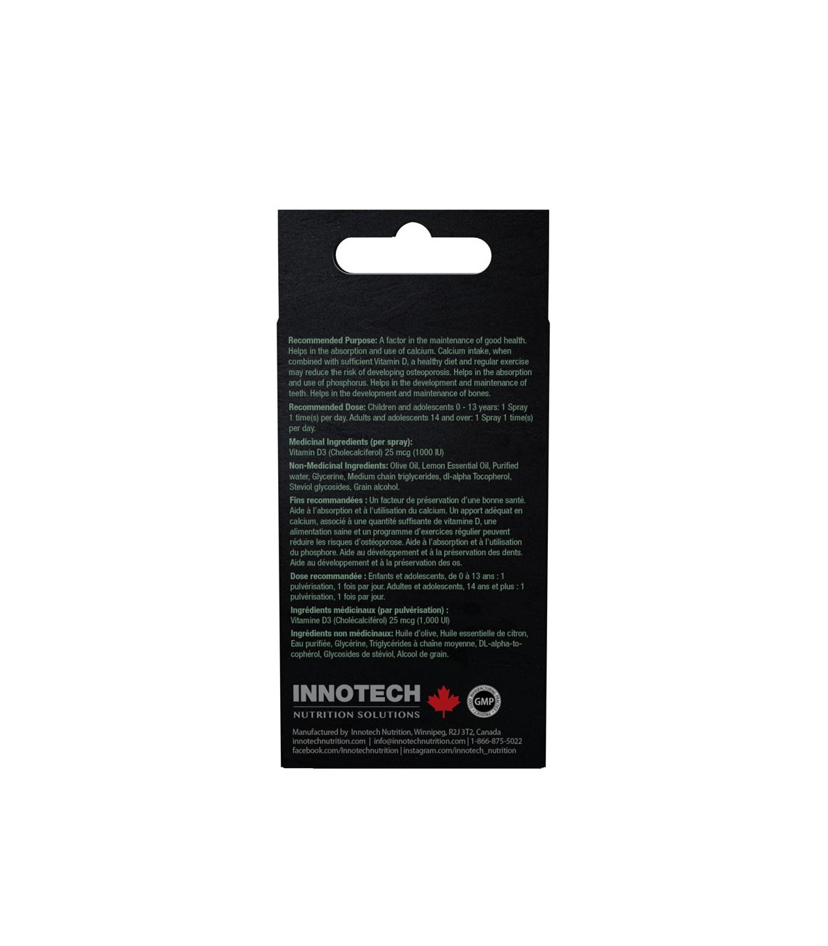 Innotech Nutrition Vitamin D3 Oral Spray 30 ml | Unbeatable Prices, Daily Deals | VITASHOP