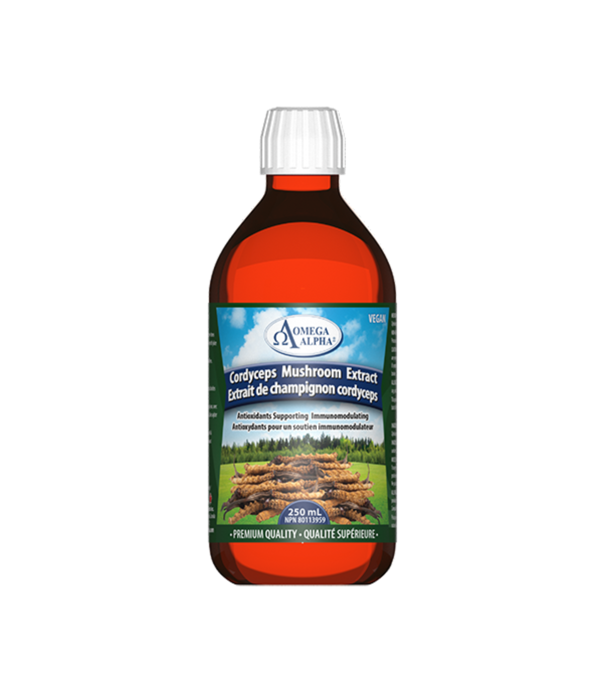 Omega Alpha Extrait de Champignon Cordyceps 250 mL | Prix imbattables, Offres quotidiennes | VITASHOP