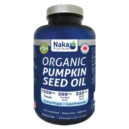 NAKA Organic Pumpkin Seed Oil 1250 mg, 160 Softgels | Unbeatable Prices, Daily Deals | VITASHOP