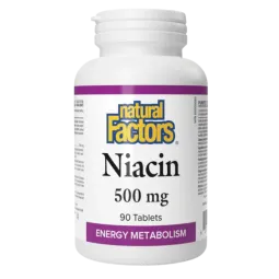 Natural Factors Vitamin B3 500 mg, 90 Tablets | Unbeatable Prices, Daily Deals | VITASHOP