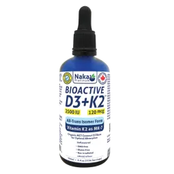 NAKA 플래티넘 바이오액티브 D3+K2 MCT 오일 2500IU 100mL | 최고의 가격, 일일 특가 | VITASHOP
