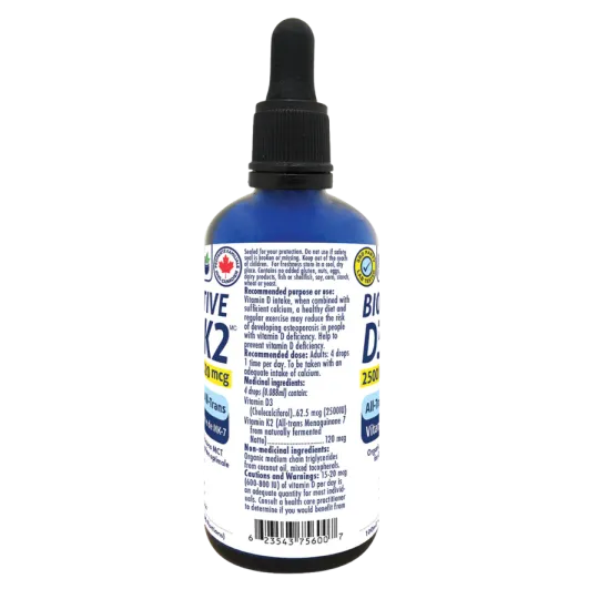 NAKA 铂金生物活性D3+K2在MCT油中2500IU 100mL | 无与伦比的价格，每日优惠 | VITASHOP