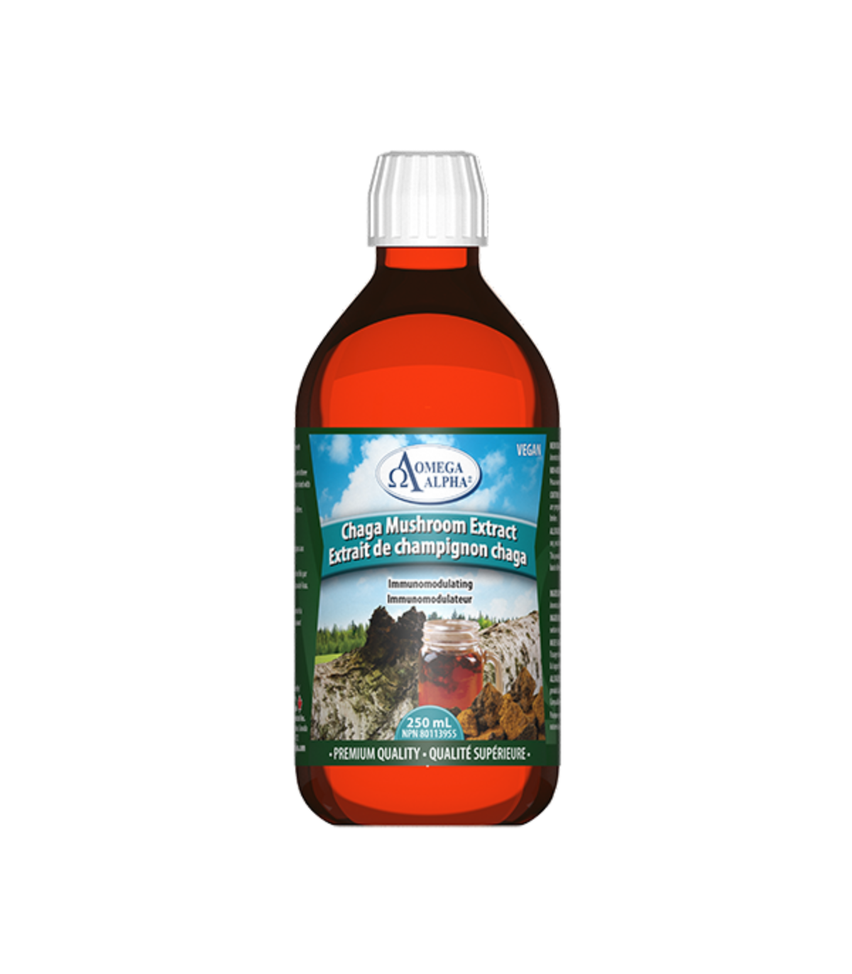 Omega Alpha Extrait de Champignon Chaga 250 mL | Prix imbattables, Offres quotidiennes | VITASHOP