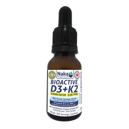NAKA Platinum BioActive D3+K2 dans l'huile MCT 2500UI 30mL | Prix imbattables, Offres quotidiennes | VITASHOP