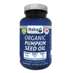 NAKA Organic Pumpkin Seed Oil 1250 mg, 80 Softgels | Unbeatable Prices, Daily Deals | VITASHOP