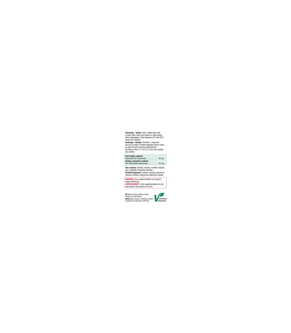Jamieson Zinc 50 mg 100 Tablets | Unbeatable Prices, Daily Deals | VITASHOP