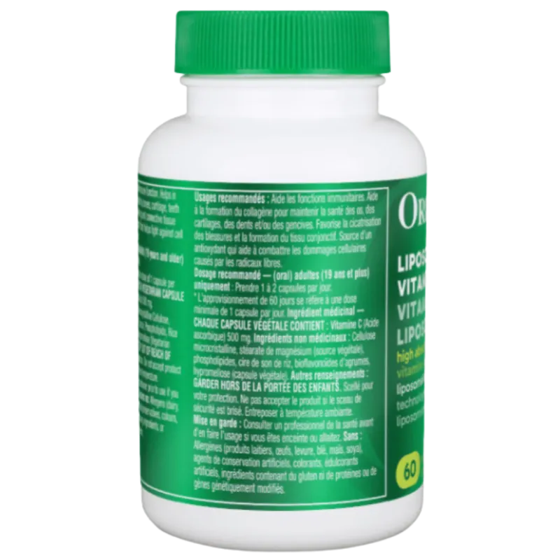 Organika 오가니카 리포솜 비타민C 500mg 60캡슐 | 매일 업데이트되는 특가 상품 | VITASHOP