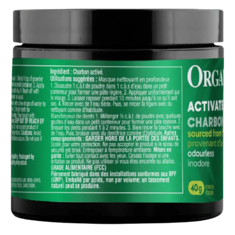 Organika 오가니카 활성탄 분말 40g | 매일 업데이트되는 특가 상품 | VITASHOP
