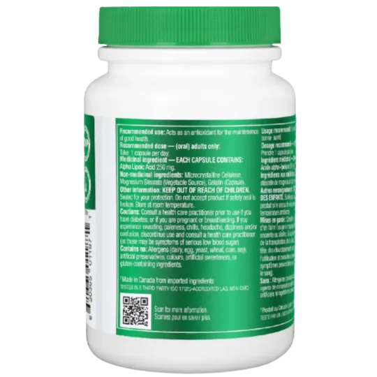 Organika Alpha Lipoic Acid (High Potency) 120 Capsules | Unbeatable Prices, Daily Deals | VITASHOP