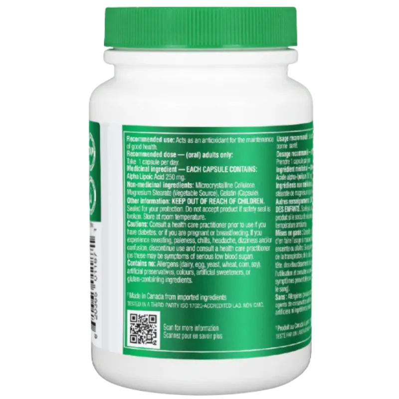 Organika Alpha Lipoic Acid (High Potency) 120 Capsules | Unbeatable Prices, Daily Deals | VITASHOP