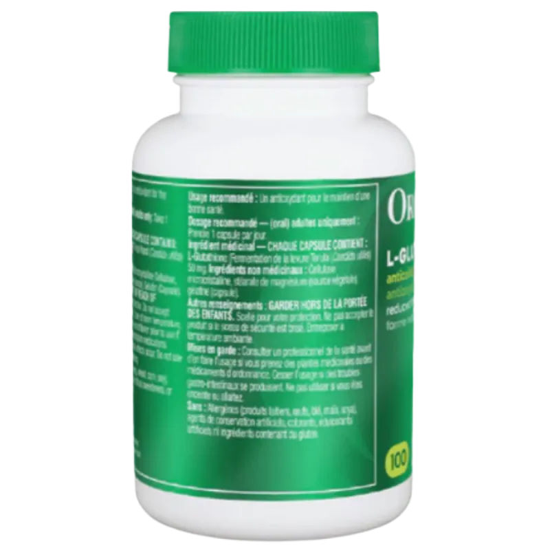 L- glutathione (Reduced) 100 Capsules | Safest & Easiest Shopping Vitamins Online | VITASHOP