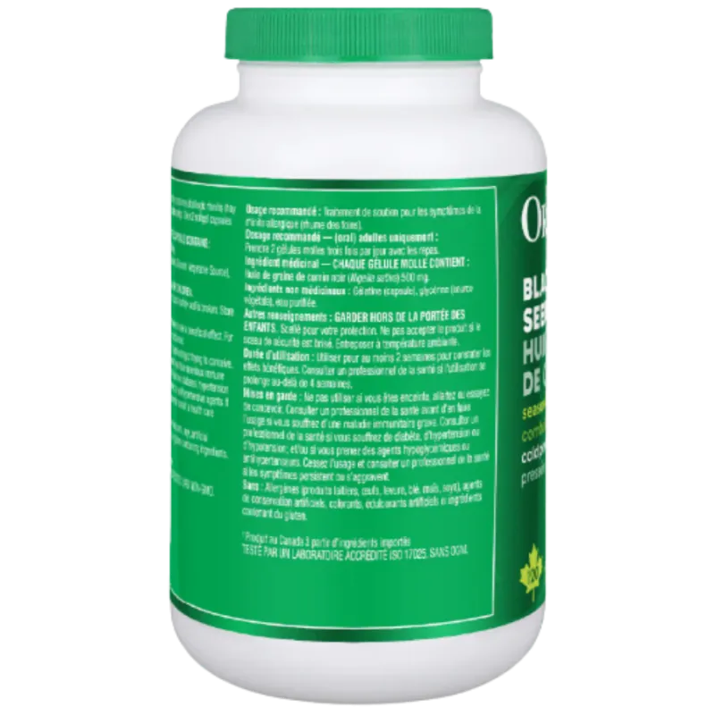 Organika Black Cumin Seed Oil 120 Softgels | Unbeatable Prices, Daily Deals | VITASHOP