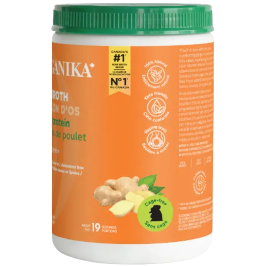 Organika Bone Broth Chicken Ginger 300 g | 每天不同折扣, 全网最低价格 | 种类齐全的保健品店铺 VITASHOP, 只有你想不到, 没有你买不到 !