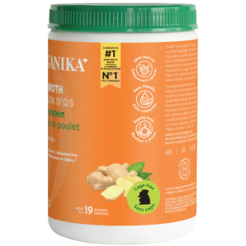Organika Bone Broth Chicken Ginger 300 g | 每天不同折扣, 全网最低价格 | 种类齐全的保健品店铺 VITASHOP, 只有你想不到, 没有你买不到 !