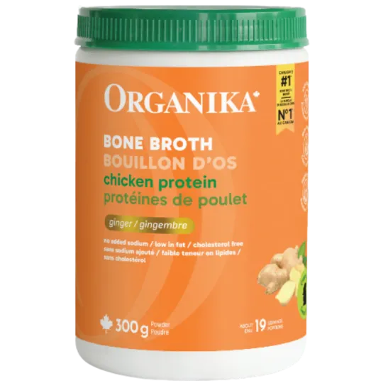 Organika Bone Broth Chicken Ginger 300 g | 每天不同折扣, 全网最低价格 | 种类齐全的保健品店铺 VITASHOP, 只有你想不到, 没有你买不到 !