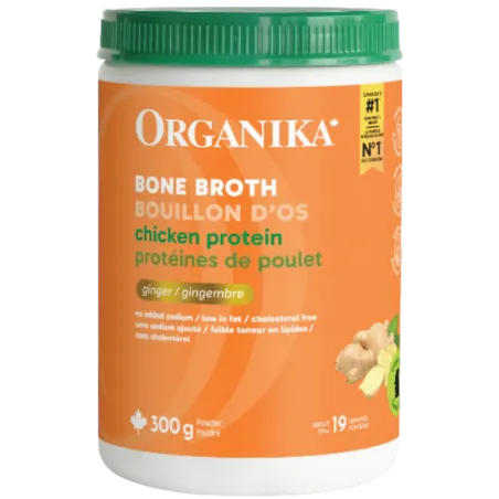 Organika Bone Broth Chicken Ginger 300 g | 每天不同折扣, 全网最低价格 | 种类齐全的保健品店铺 VITASHOP, 只有你想不到, 没有你买不到 !