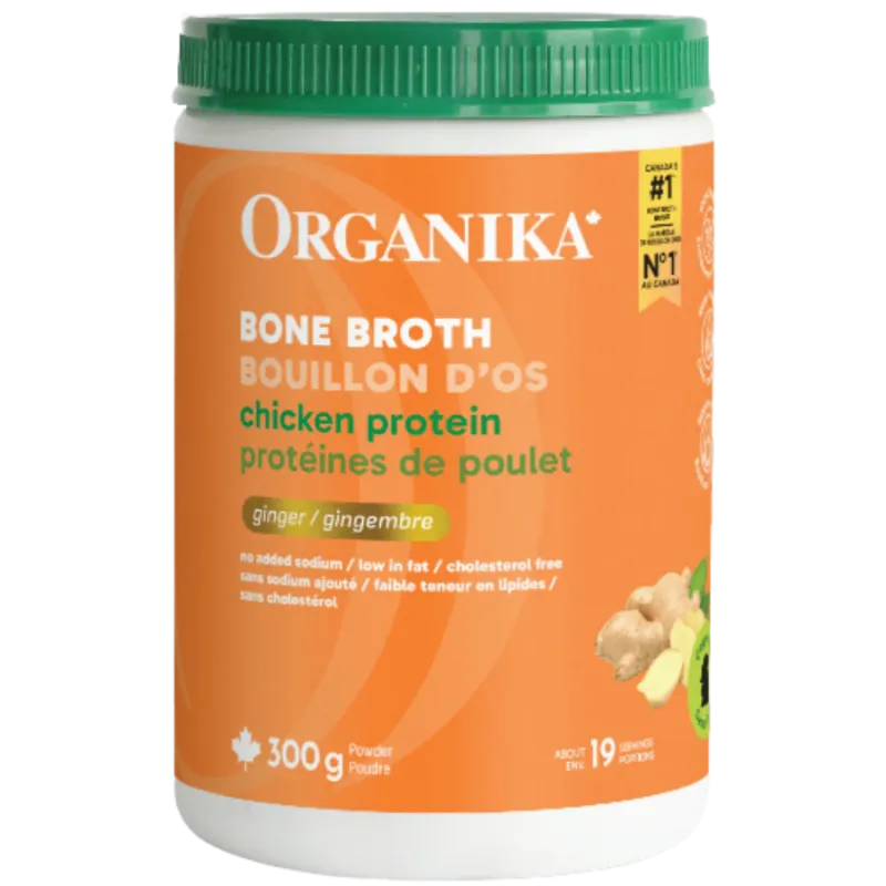 Organika Bone Broth Chicken Ginger 300 g | 每天不同折扣, 全网最低价格 | 种类齐全的保健品店铺 VITASHOP, 只有你想不到, 没有你买不到 !