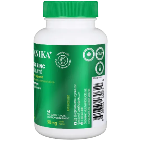 Organika Chelated Zinc 45 Tablets | 每天不同折扣, 全网最低价格 | 种类齐全的保健品店铺 VITASHOP, 只有你想不到, 没有你买不到 !