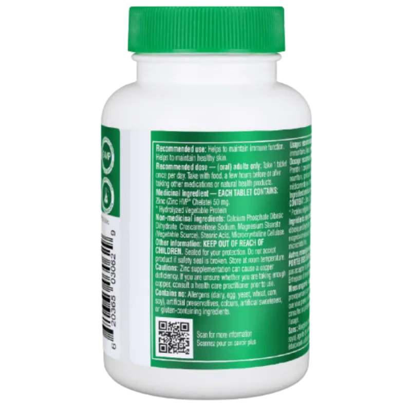 Organika Chelated Zinc 45 Tablets | 每天不同折扣, 全网最低价格 | 种类齐全的保健品店铺 VITASHOP, 只有你想不到, 没有你买不到 !