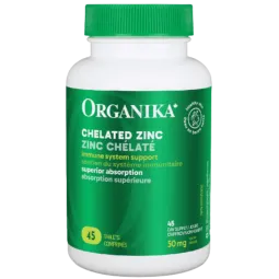 Organika Chelated Zinc 45 Tablets | 每天不同折扣, 全网最低价格 | 种类齐全的保健品店铺 VITASHOP, 只有你想不到, 没有你买不到 !