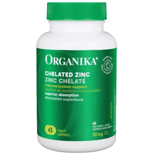 Organika Chelated Zinc 45 Tablets | 每天不同折扣, 全网最低价格 | 种类齐全的保健品店铺 VITASHOP, 只有你想不到, 没有你买不到 !