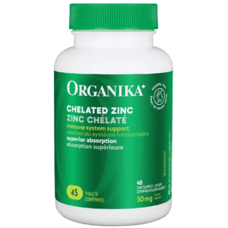Organika Chelated Zinc 45 Tablets | 每天不同折扣, 全网最低价格 | 种类齐全的保健品店铺 VITASHOP, 只有你想不到, 没有你买不到 !