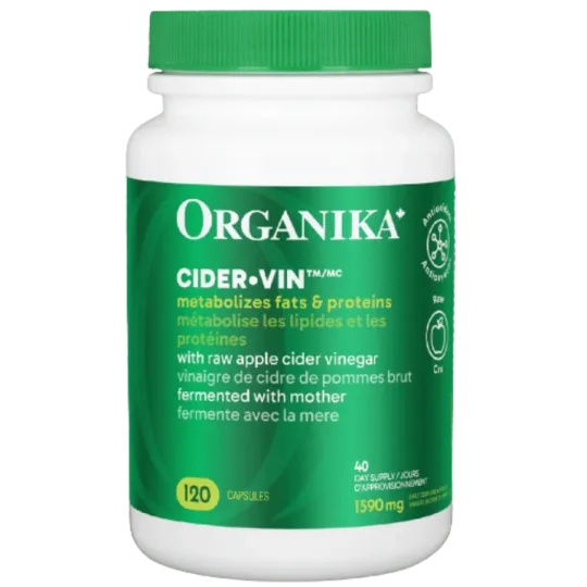 Cider Vin (Unrefined) 120 Capsules | Safest & Easiest Shopping Vitamins Online | VITASHOP