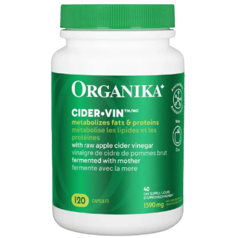 Cider Vin (Unrefined) 120 Capsules | Safest & Easiest Shopping Vitamins Online | VITASHOP