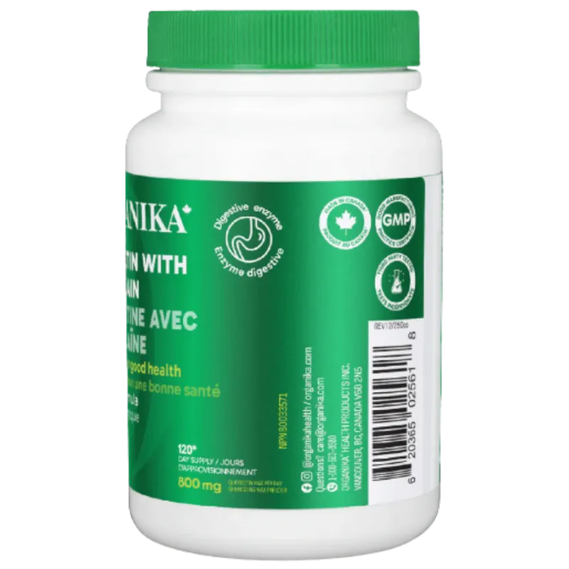 Organika Quercetin With Bromelain 120 Caplets | Unbeatable Prices, Daily Deals | VITASHOP