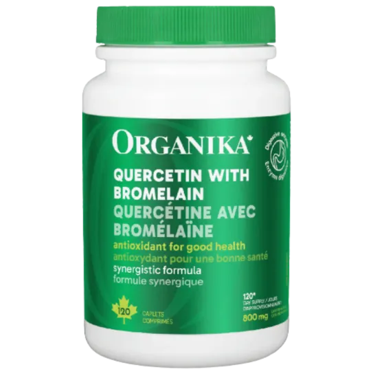 Organika Quercetin With Bromelain 120 Caplets | Unbeatable Prices, Daily Deals | VITASHOP