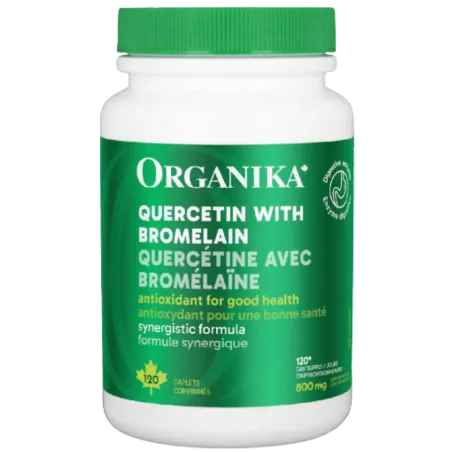 Organika Quercetin With Bromelain 120 Caplets | Unbeatable Prices, Daily Deals | VITASHOP
