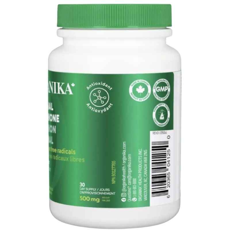 Organika Liposomal Glutatithione 500mg 30V Caps 缩写