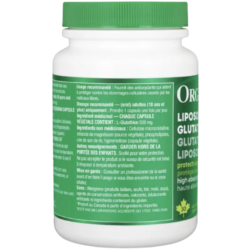 Organika Liposomal 글루타티온 500mg 30VCaps