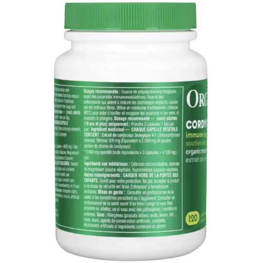 Organika 冬虫夏草有机蘑菇提取物 120 粒胶囊