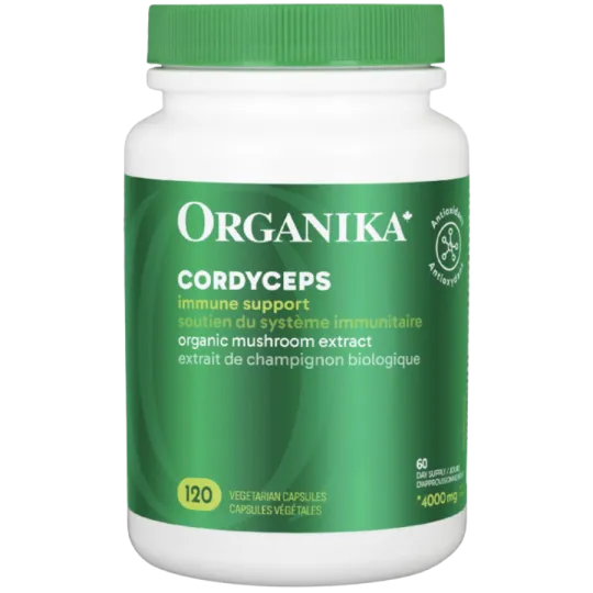 Organika Cordyceps Organic Mushroom Extract 120 VCaps