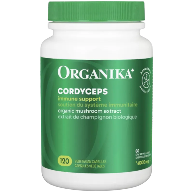 Organika Cordyceps Organic Mushroom Extract 120 VCaps