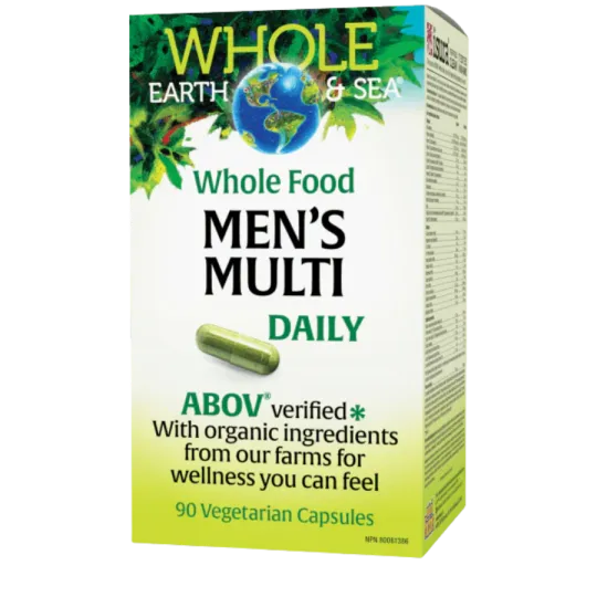 Whole Earth & Sea Men's Multi Daily, 90 Vegetarian Capsules | Unbeatable Prices, Daily Deals | VITASHOP
