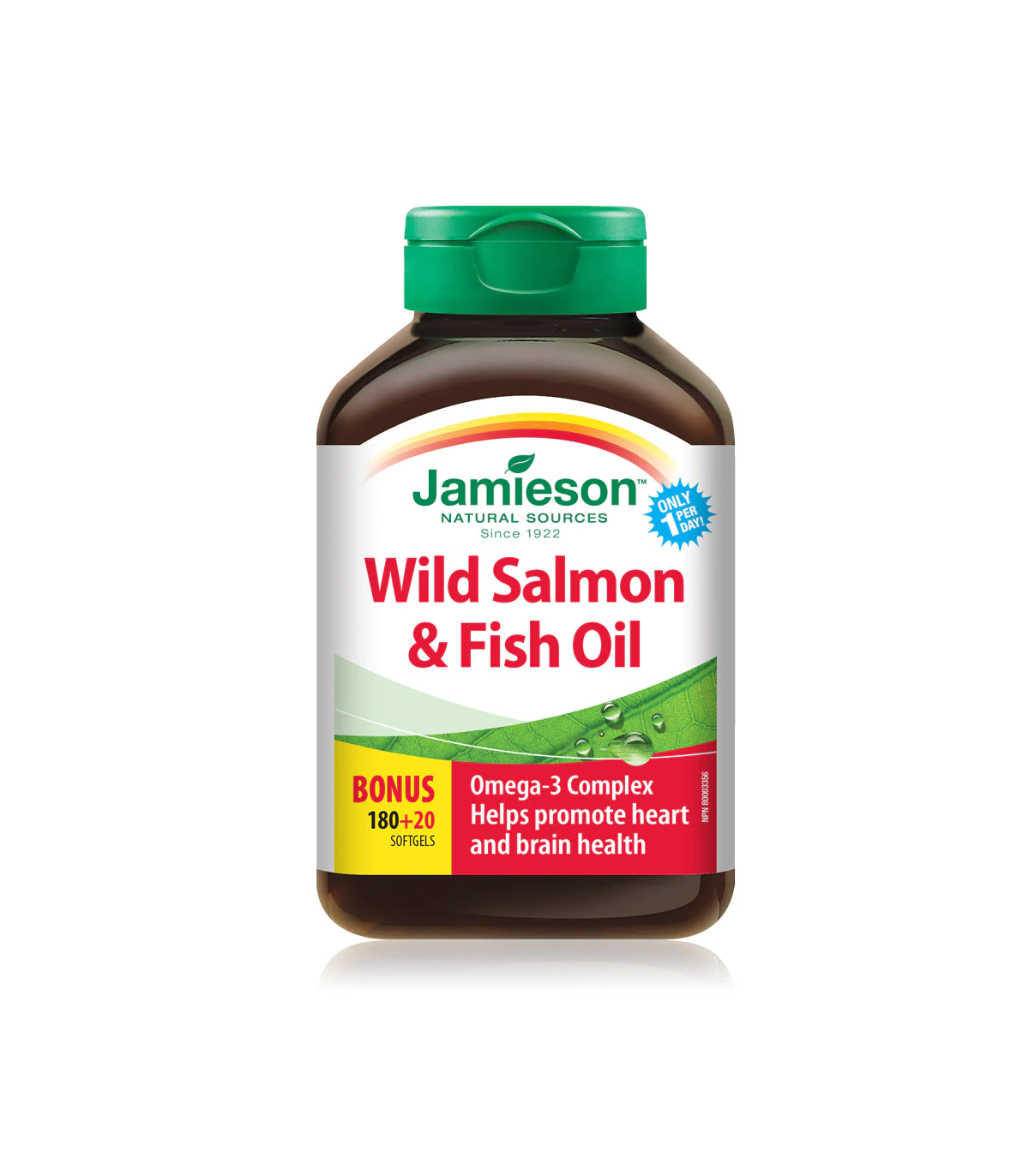 Wild Salmon & Fish Oil 1000 mg  180+20 Softgels | Safest & Easiest Shopping Vitamins Online | VITASHOP