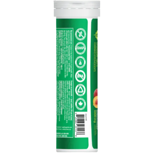 Organika Instant C, D, Zinc Immunity Effervescent - Peach | Unbeatable Prices, Daily Deals | VITASHOP