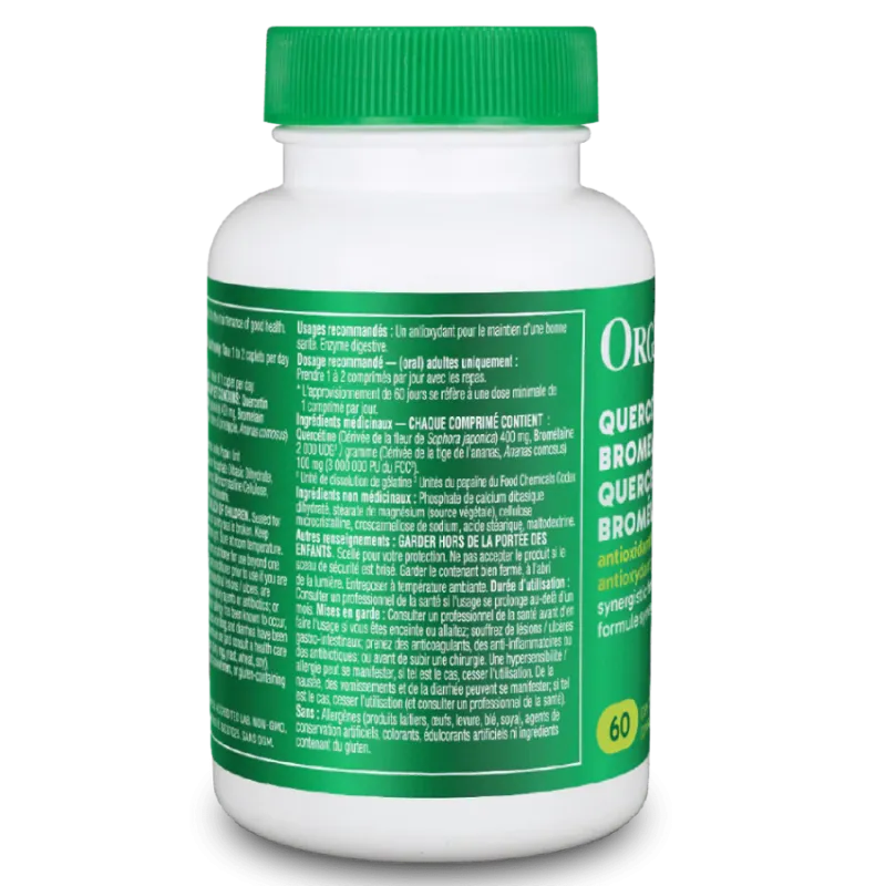 Organika Quercetin With Bromelain 60 Caplets | Unbeatable Prices, Daily Deals | VITASHOP
