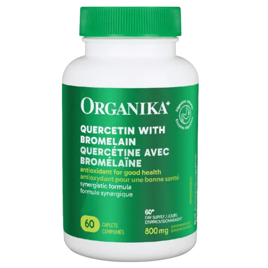 Organika Quercetin With Bromelain 60 Caplets | Unbeatable Prices, Daily Deals | VITASHOP