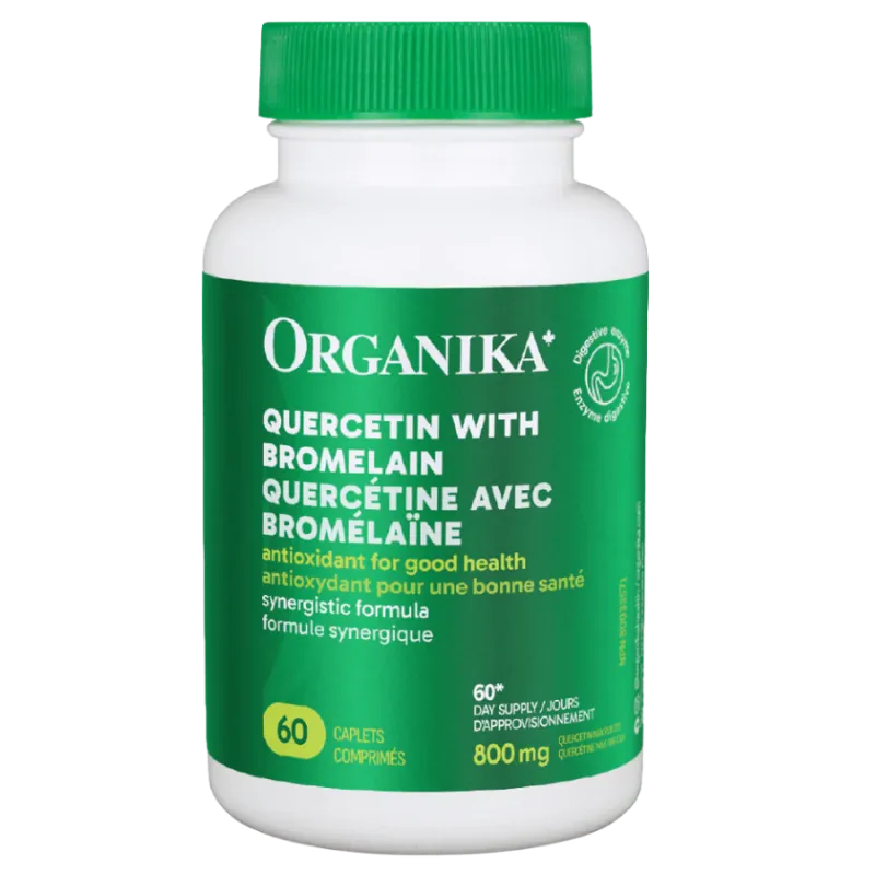 Organika Quercetin With Bromelain 60 Caplets | Unbeatable Prices, Daily Deals | VITASHOP