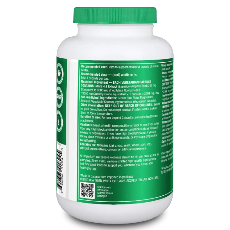 Maca 180 Vegi Capsules | Safest & Easiest Shopping Vitamins Online | VITASHOP