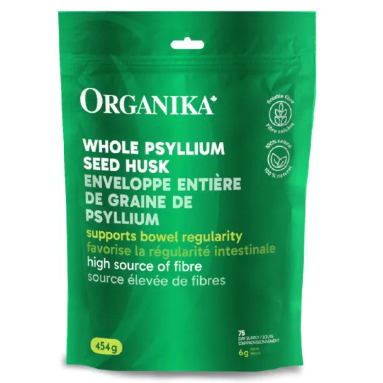 Organika Psyllium Seed Husk Whole 454 g | Unbeatable Prices, Daily Deals | VITASHOP