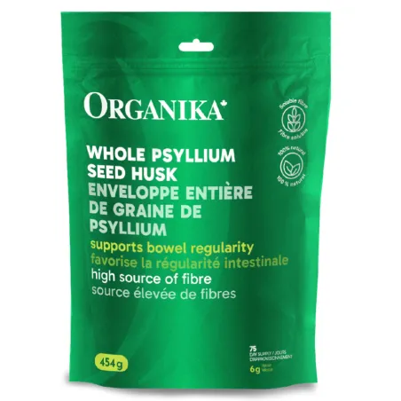 Organika Psyllium Seed Husk Whole 454 g | Unbeatable Prices, Daily Deals | VITASHOP