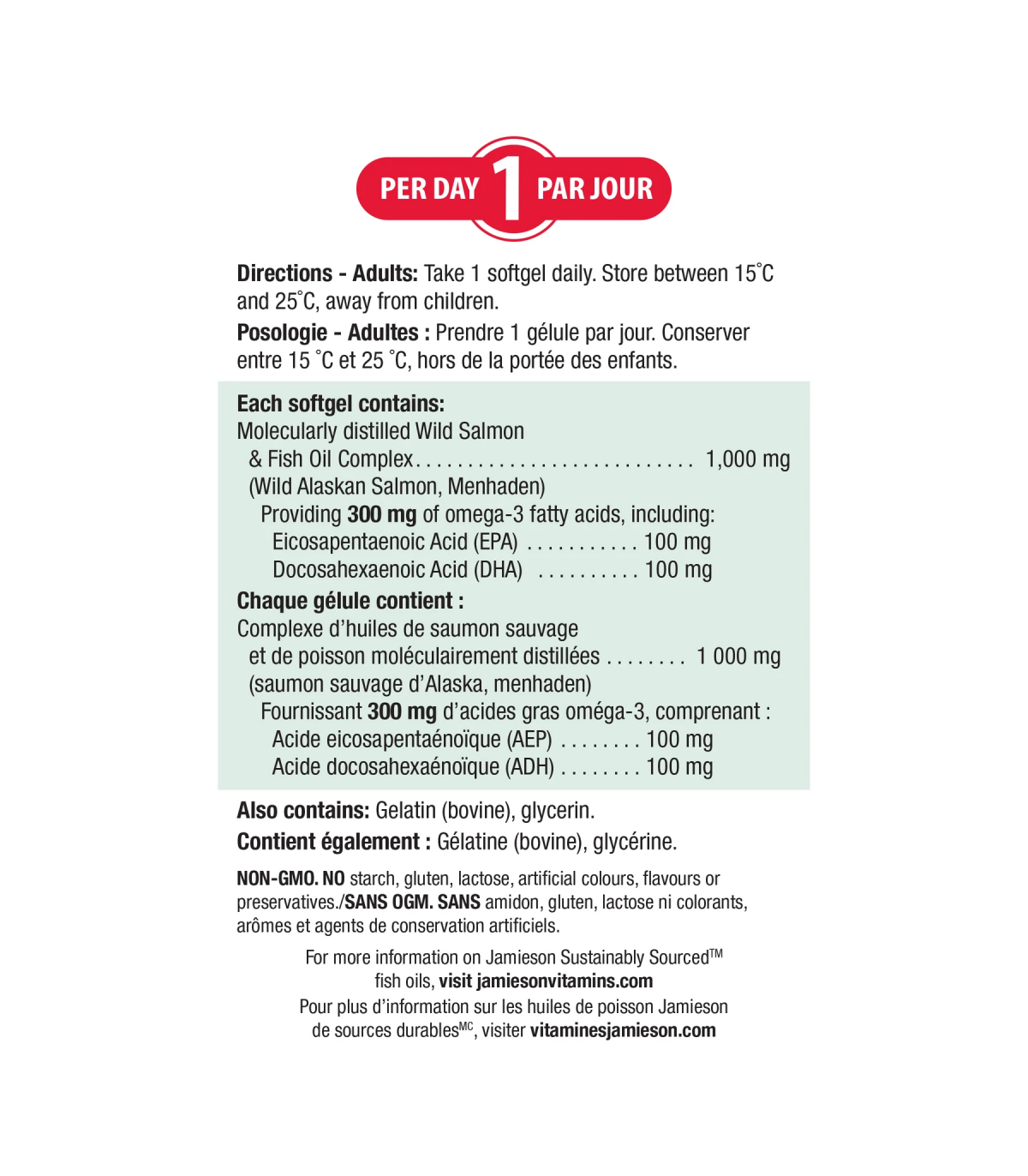 Wild Salmon & Fish Oil 1000 mg  180+20 Softgels | Safest & Easiest Shopping Vitamins Online | VITASHOP