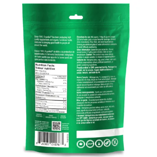 Organika Psyllium Seed Husk Whole 454 g | Unbeatable Prices, Daily Deals | VITASHOP