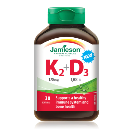Jamieson Vitamin K + D 30 Softgels | Unbeatable Prices, Daily Deals | VITASHOP