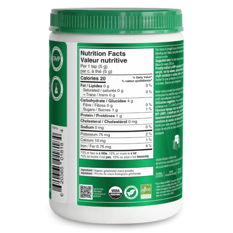 Organika Maca Certified Organic gelatinized 400 g | 每天不同折扣, 全网最低价格 | 种类齐全的保健品店铺 VITASHOP, 只有你想不到, 没有你买不到 !