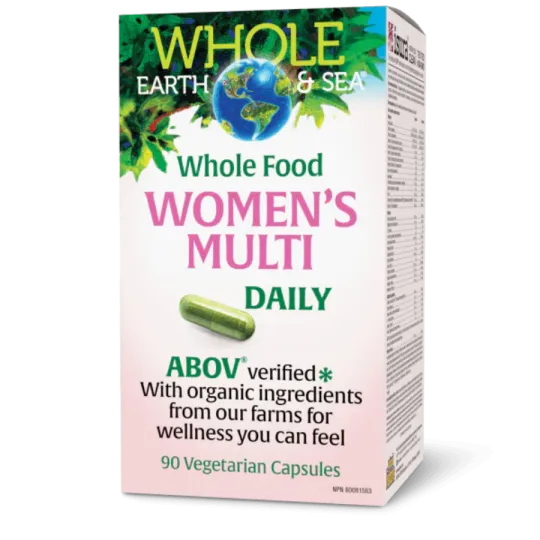 Whole Earth & Sea 女性每日多种维生素, 90粒素食胶囊 | 无与伦比的价格，每日优惠 | VITASHOP